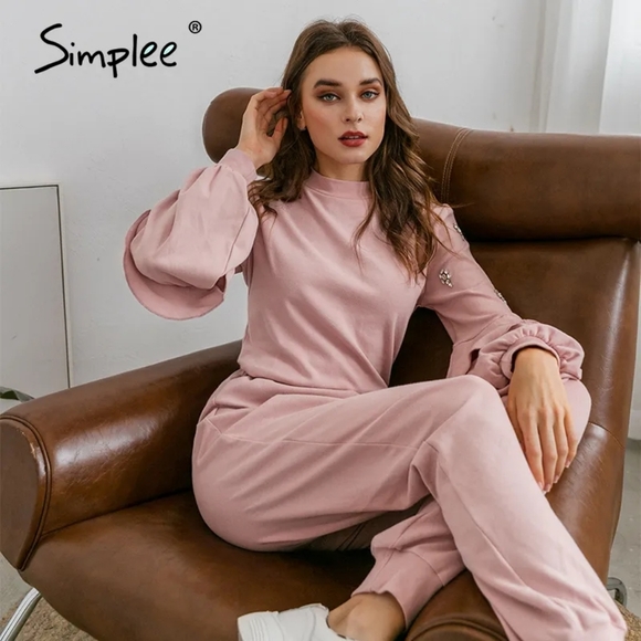 2pc Pink Lounge Set - Picture 3 of 6